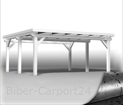 500x550cm biber doppel carport - biber, doppel-carport