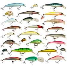 25 Stück Wobbler Hecht Barsch Angeln Kunstköder Set gemischt