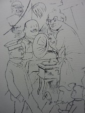 GEORGE GROSZ - Lithographie 1922 "Die Macht der Musik" !!