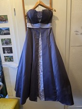 Lila Abendkleid Trägerlos Gr