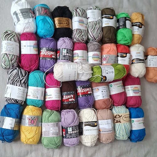 Baumwoll strickgarn konvolut - baumwoll,
