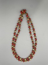 Vintage murano glaskette rot - vintage,