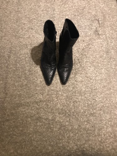 Pythonleather boots black acne - pythonleather,
