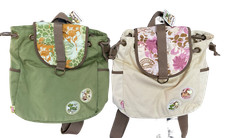 Nici Rucksack Wild Animals Bagpack Variante: Beige + Grün  Maße: ca. 30x24x9 cm