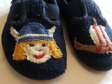 Haflinger Wikinger Kinder Jungen Hausschuhe Hüttenschuhe Wolle Größe 25