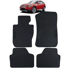 Auto Gummi Fußmatten Schwarz