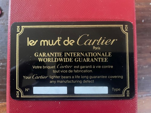 Cartier feuerzeug card bookle - cartier,