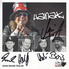 Hanak Autogrammkarte rotwild records