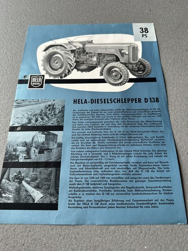 Original hela diesel schlepper - original,