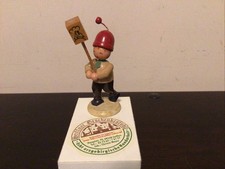 Christian Ulbricht Holzfigur Laternenkind Junge mit Lampion Erzgebirge Vintage