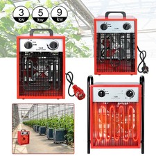 3KW 5KW 9KW Elektroheizung Heizgerät Bauheizer Heizlüfter Baulüfter Heizung Rot