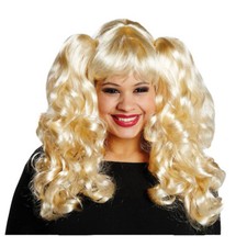 BLONDE DAMEN ZOPF PERÜCKE /