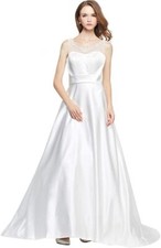 HBH Satin Schlicht Brautkleid