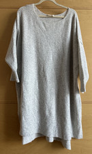 American Vintage Tunika / Kleid GR M/L hellgrau 32% Wolle sehr weich oversized