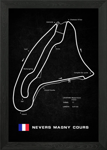 Circuit magny cours - magny, gerahmtes