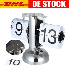 Holz Klappzahlen Flip-Uhr im