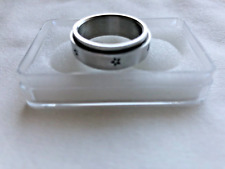 Schmuck Edelstahl Finger-Ring Gr.63 Øinnen 20mm Doppelring mit Sternen Herren