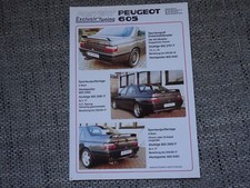 Peugeot 605 Postert Tuning Prospekt Sheet Brochure Deutsch German selten rare