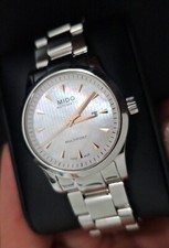 Top Mido Automatikuhr Perlmuttblatt Full Set + Revision Schweizer Uhr