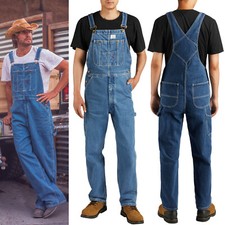 HISEA Men Denim Bib Overalls