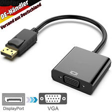 Displayport DP Auf zu VGA Adapter Stecker Kabel Konverter Audio Video Laptop PC