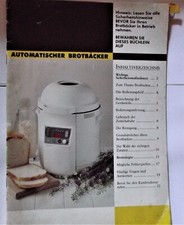 Gebrauchsanleitung für Brotbackautomat De Sina TS-018S bzw. Le Caf BGB404, Datei