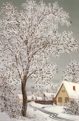 Nostalgischer adventskalender - nostalgischer,