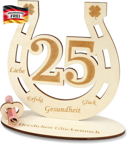 Geldgeschenk holz hufeisen - geldgeschenk,