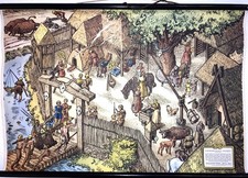 ältere Schulwandkarte: "