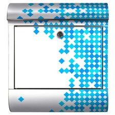 Briefkasten Blaue Quadrate