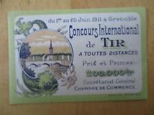 (5968) Reklamemarke - Concours Intern. de Tir, Grenoble 1911