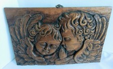 Schönes mit Hand geschnitztes Wandbild Holzbild mit Engel