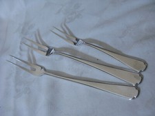 Bruckmann DEUTSCHMEISTER 2 Fleischgabeln + 1 Wurstgabel Silber 90er TOP