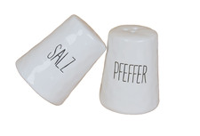 Keramik Salz- & Pfefferstreuer Set | Gewürz Streuer modern & elegant