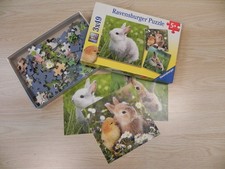 3 x 49 Teile Puzzle von Ravensburger Hasen / Kaninchen
