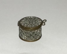 Pillendose / Töpfchen / Gefäß Metallornamente