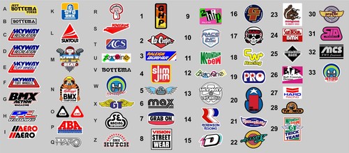 Old school bmx decals - school,