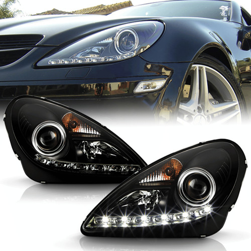 Xenon scheinwerfer set - set, schwarz