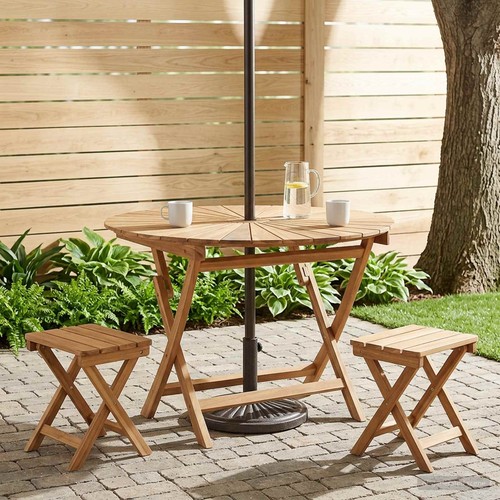Klappbarer gartentisch natur - klappbarer,