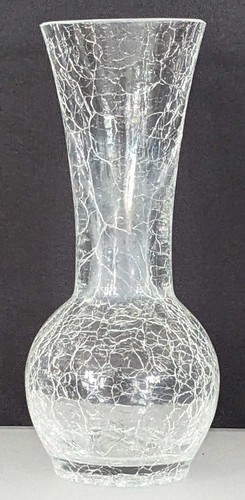 Vase glas craquelé - glas, 70er