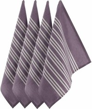 Loco Bird Geschirrtücher aus Baumwolle gestreift- 4er Handtuch Set - 45x75 cm