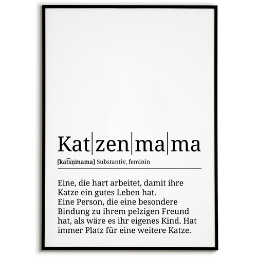 Katzenmama poster definition - poster,