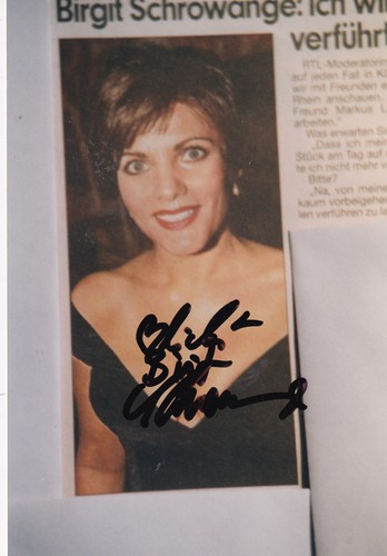 Autogramm birgit schrowange - birgit,