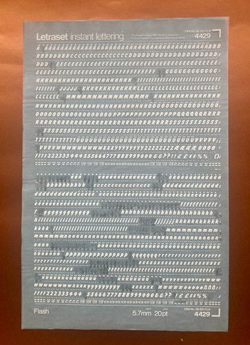Letraset 4429 flash 20pt - --,
