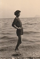 Vintage Foto Schöne Frau am