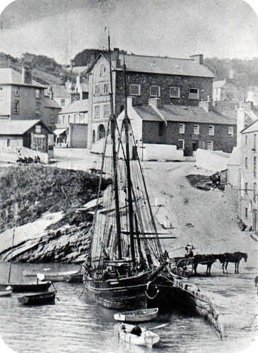 Ketsch entladen new quay - ketsch,