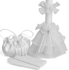 Kerzentuch Kommuniontasche Tropfschutz  Stulpen Kerzenrock z  Kommunionkleid