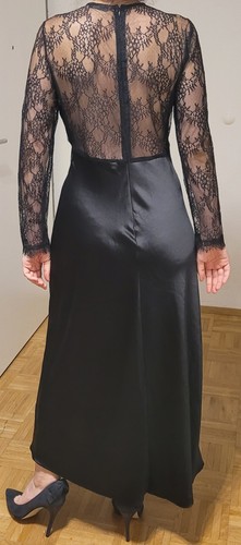 Zara langes schwarzes kleid - zara,