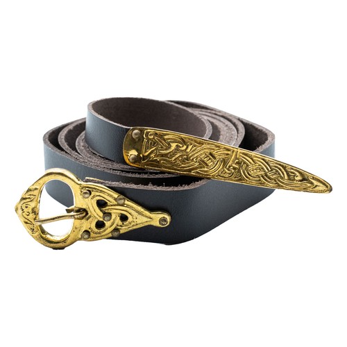 Wikinger gürtel aus leder - leder, ca