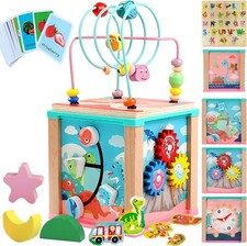 Aktivitätswürfel aus Holz